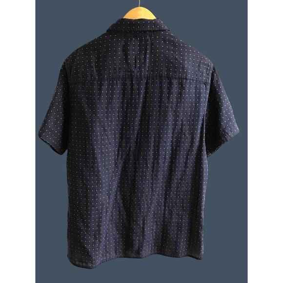 GOODIELLOW- BLUE /WHITE PATTERN STANDARD FIT MENS SHIRT SIZE MEDIUM - Picture 2 of 6